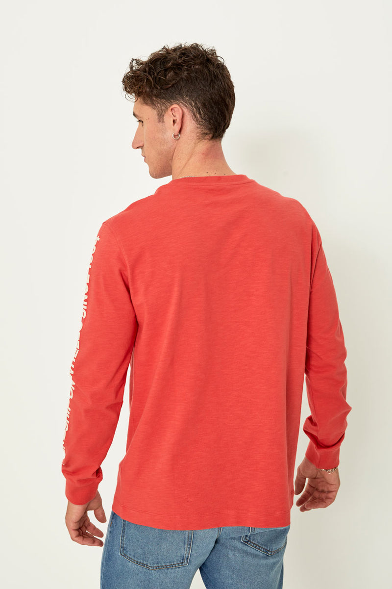 Camiseta manga larga Friendship (Rojo)