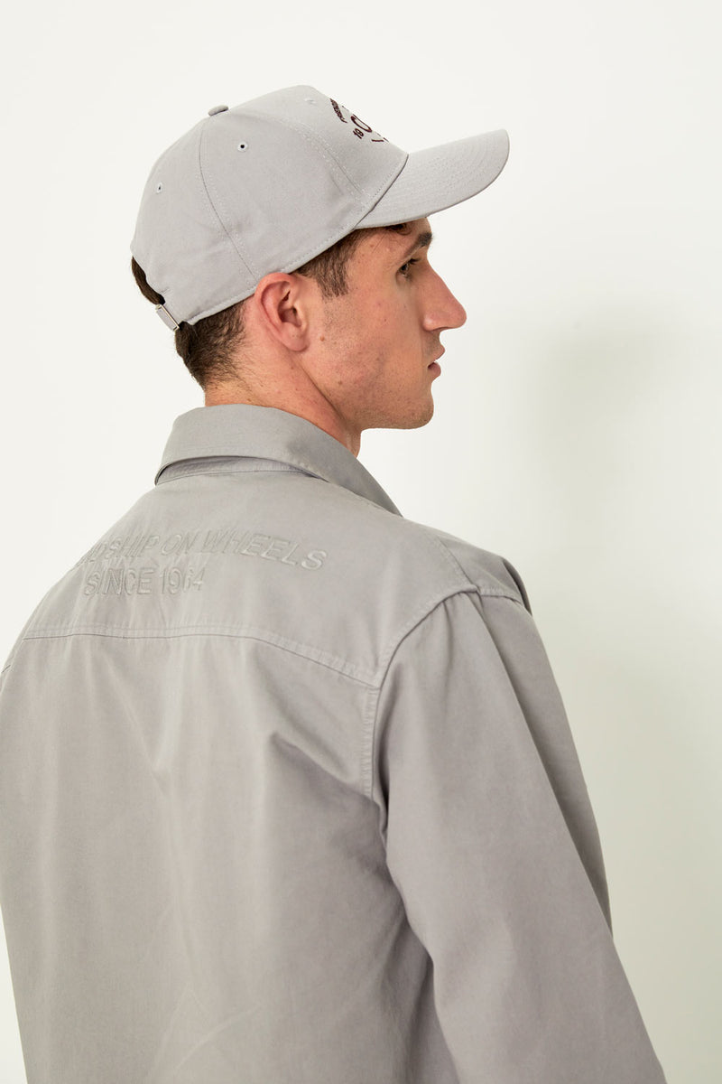 Embroidered cap (Grey)