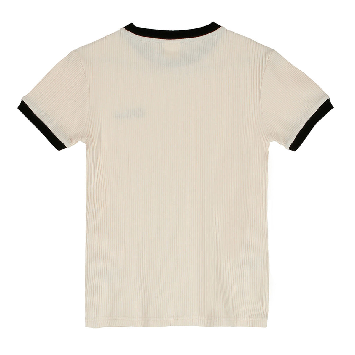 Camiseta canalé mujer (Off White)